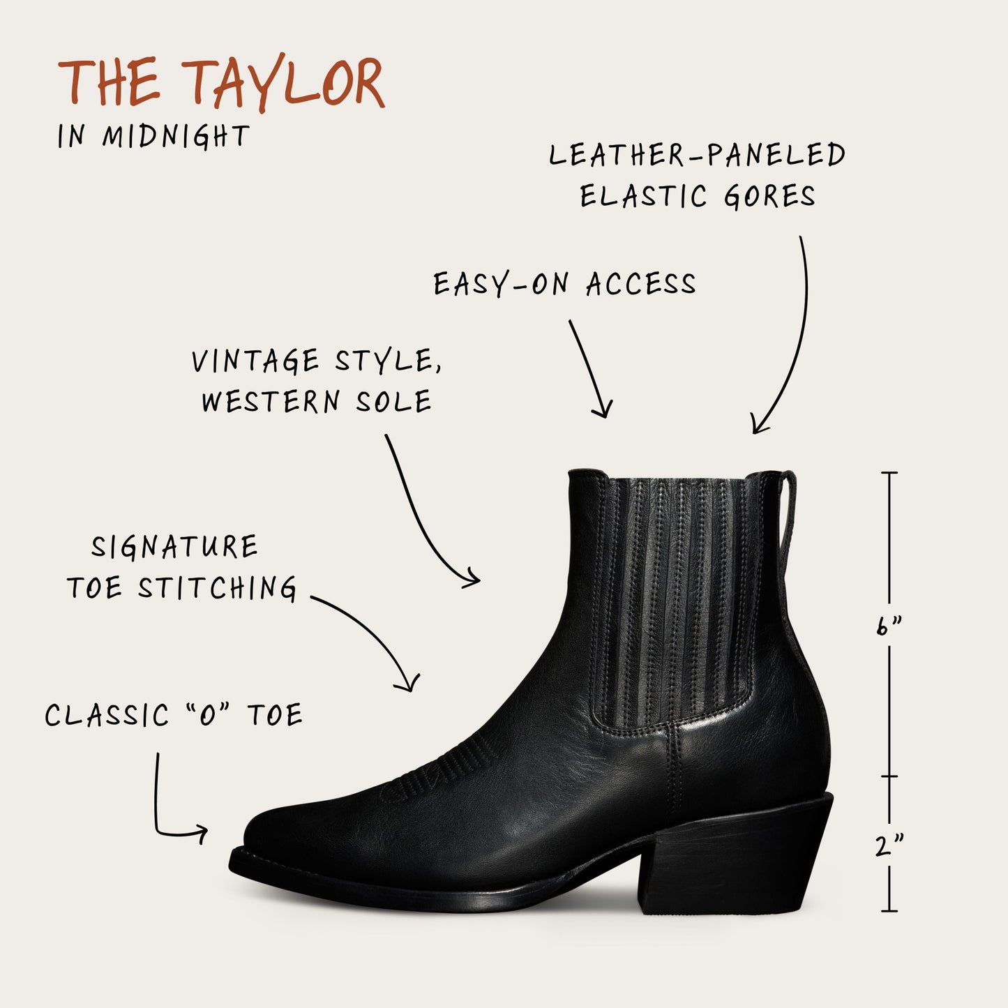 The Taylor Boot - Midnight