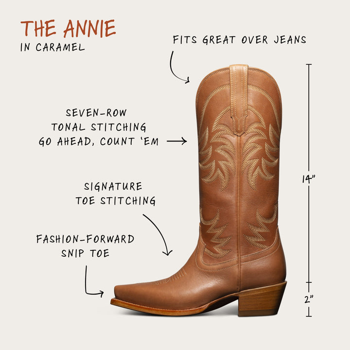 The Annie Boot - Caramel