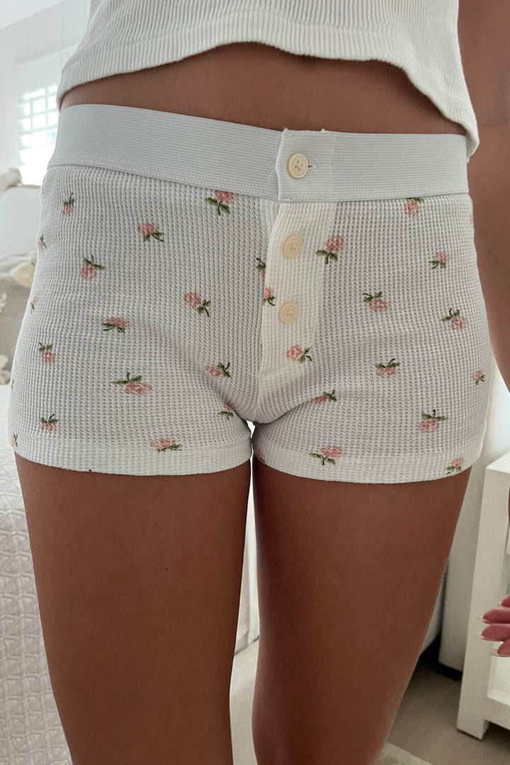 Floral Waffle Boy Short Underwear