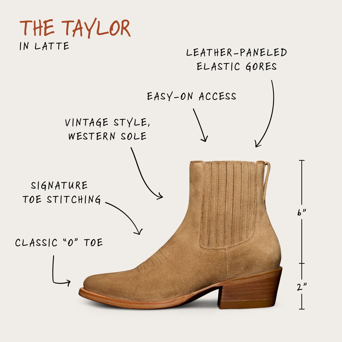 The Taylor Boot - Latte