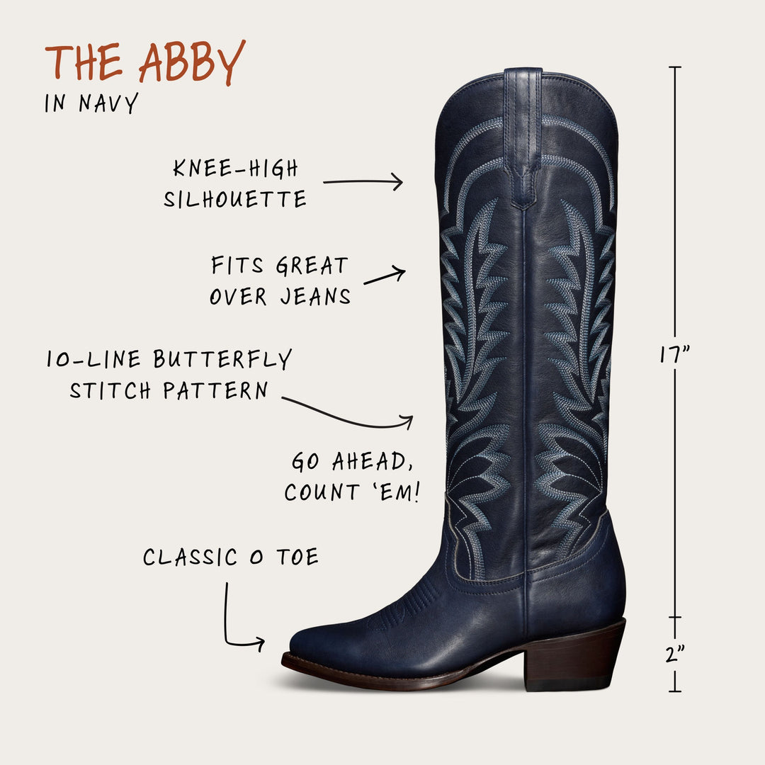 The Abby Boot - Navy