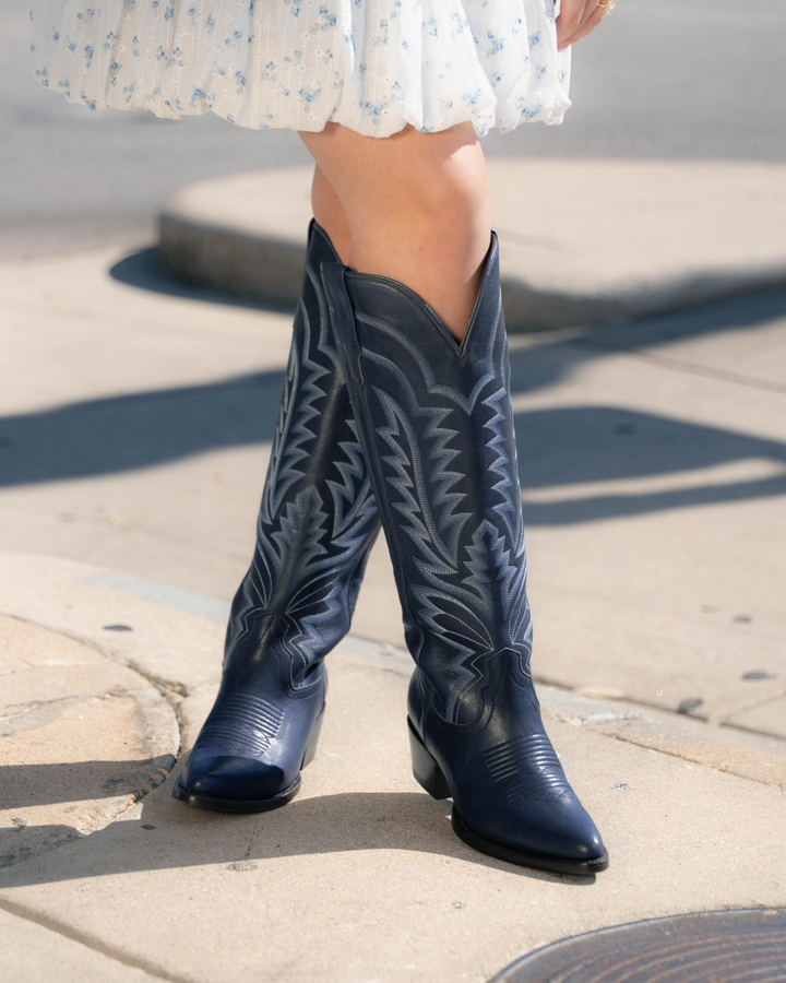 The Abby Boot - Navy