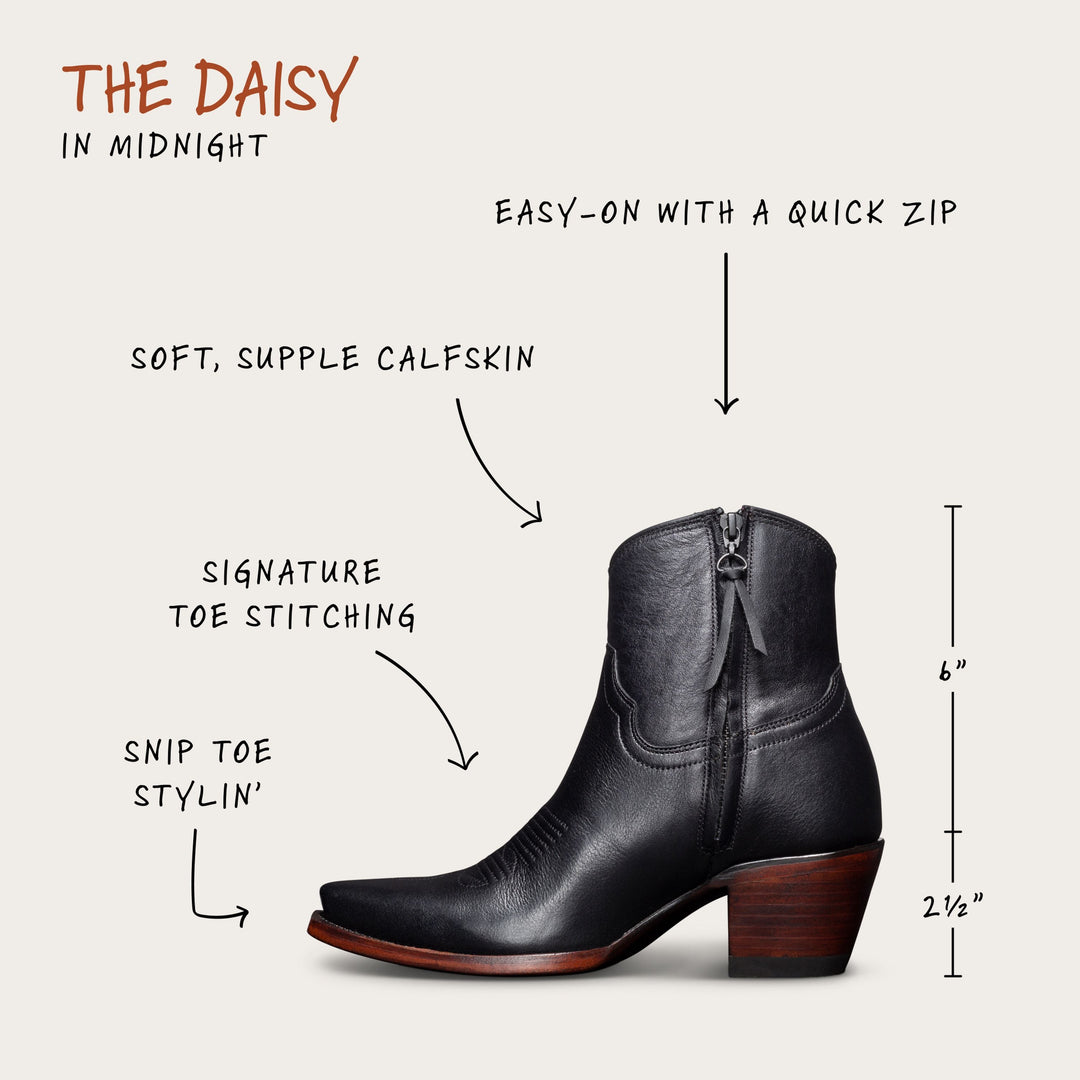 The Daisy Boot - Midnight