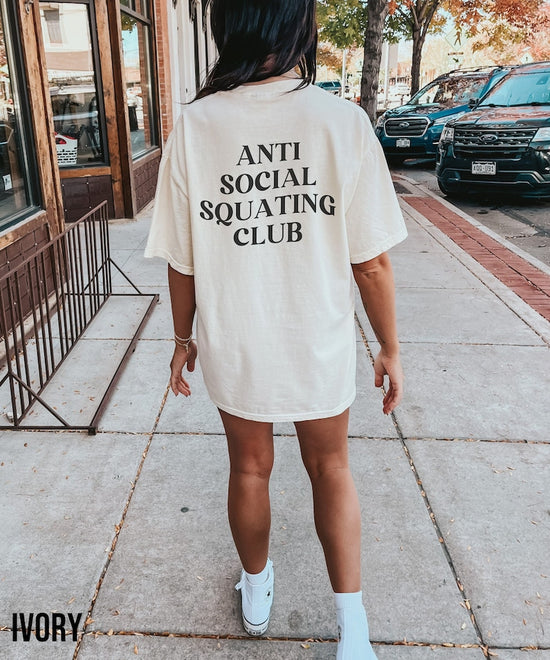 "Anti Social Squating Club" Peach Cover